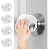 Child Safety Door Knob Covers 4 Pack Reusable Baby Proof Door Knob Locks Baby Proof Door Handle Protector for Kids Universal Fit Easy Grip Lockable Design No Tools Needed