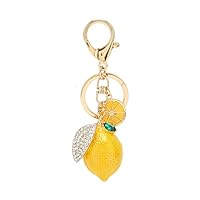【Métal solide】 Ce joli petit porte-clés est fait d'un matériau métallique de haute qualité, solide et très 【Little Lemon】Ce joli porte-clés aux fruits présente un petit design de style citron, ajoutant plus de plaisir et d'éclat à votre vie exquis】Ce...