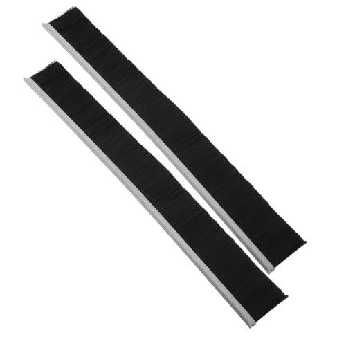 HOUDERCO 2個メールボックス用ナイロンシールブラシ ほこり 水防止 密封ストリップ付 簡単取付 オフィス 家対応 広ドア用