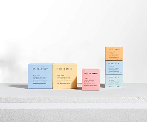 Grace & Green, premium biologische non-applicator tampons, gemaakt van 100% gecertificeerd biologisch katoen (Super Plus… - Image 7