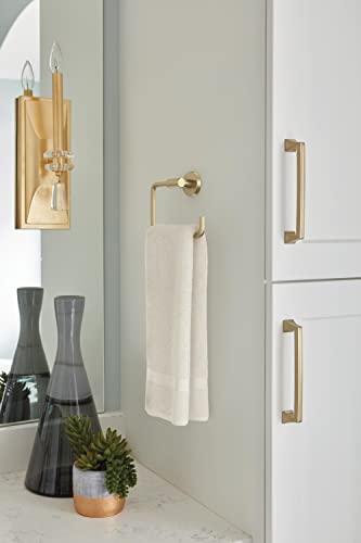 Amerock Bh26541Bbz | Golden Champagne Towel Ring | Arrondi | Brushed Bronze Hand Towel Holder For Bathroom Wall | Bathroom Accessories | Small Kitchen Towel Holder #TOP3