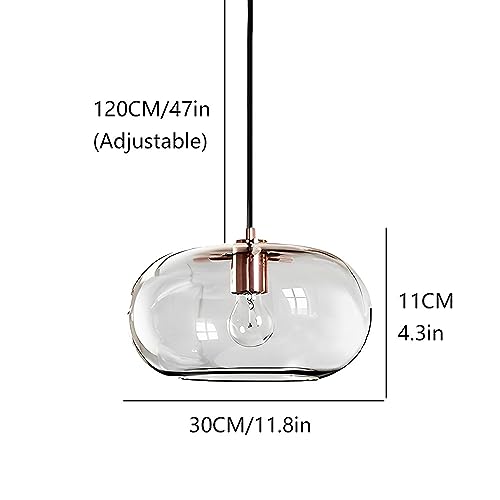 Eclairage de Plafond Verre Propre Lustre Industriel E27 - 3