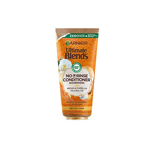 Garnier Ultimate Blends Marvellous Oils Nourishing NO RINSE, Leave-in Conditioner, with Argan Oil & Camellia Oil for Dry, Dull Hair, 200 ml
