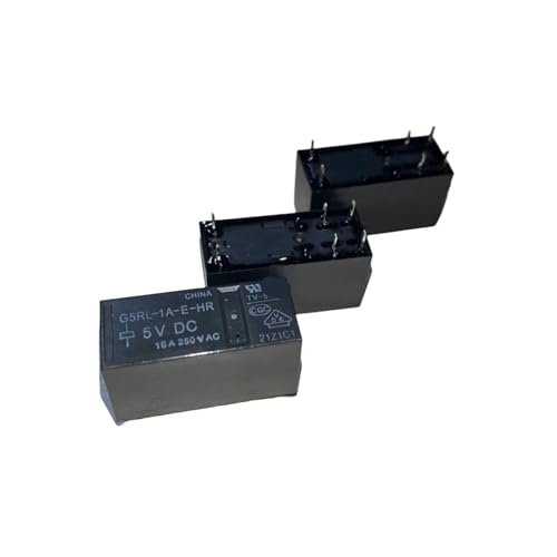 Relais G5RL-1A-E-HR-24VDC 16A 6 broches pour circuit imprimé Lot de 10 Pcs