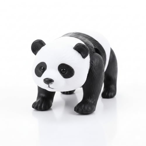 Image of Wind Up Panda Toy for Kids Running Panda Wind-Up Crawling Animal Toy, Floating Bath Toy, Cute Shelf Decor, Durable Non-Toxic Plastic, Black & White, 9.8 cm, (Pandaa Crawling)
