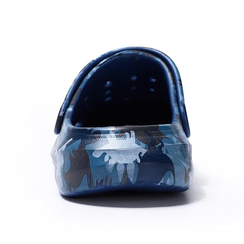 Image of Kids Boys Girls Classic Camo Garden Clogs & Mules | Lightweight Summer Shoes - Quick-Dry Non-Slip Beach Clogs