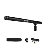 Ritz Gear Professional Video & Broadcast Microphone | 14” Unidirectional Condenser Shotgun Mic for Indoor & Outdoor Film, Interview & Studio Recording for Camcorders and DSLR Camera
