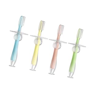 VALICLUD 4 Stück Babyzahnbürsten Set Pastellfarben