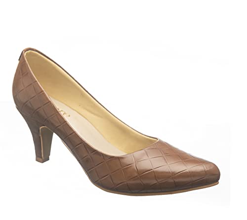 Image of CHERE Caramel Pump high Heels for Women's | Comfortable Sandals for Casual, Party and Formal Occasions