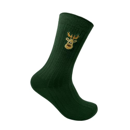 Image of Mint & Oak Long Socks For Men, Soft Cotton Calf Length Socks, Colorful Sock Gift For Men, Full Length & Odour Free, Funky Socks - Gift Box of 3