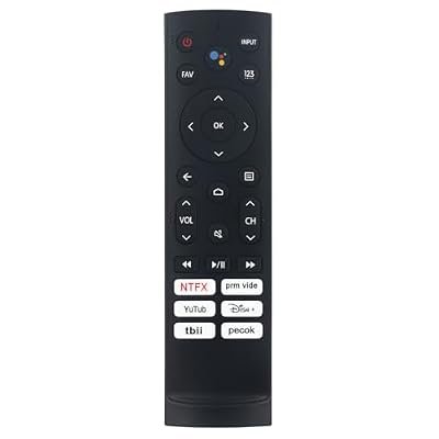 ERF3A90 Replaced Voice Remote fit for Hisense Android Smart TV 75U9DG 55U8G 65U8G 55U7G 65U7G 75U7G 55U78G 65U78G 75U78G 75A76K 55A76K