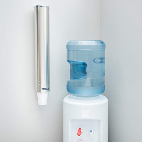 San Jamar C4400Pf Stainless Steel Pull Type Foam Cup Dispenser, 23-1/2" Length #TOP4