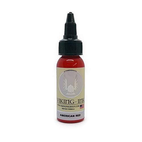 VIKING INK Tinta AMERICAN RED para tatuaje 30ml Cover