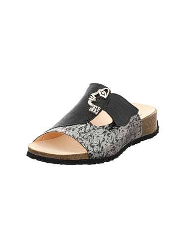 Think Mizzi Damen chromfrei gegerbte nachhaltige Pantolette, Silver/Kombi 9240, 40 EU Think Mizzi Damen chromfrei gegerbte nachhaltige Pantolette, Silver/Kombi 9240, 40 EU