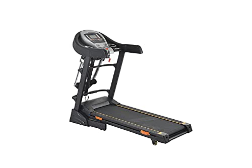 Image of AFTON AD Steel Multifunction Motorized Treadmill with Massager, Auto Lubrication and Inclination (Black, BT12)