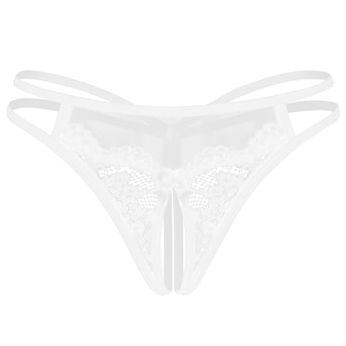 Image of Avidlove Women Lace Panties Floral Lace Briefs Mesh Hollow Out G-String Thongs T-back Underwear 1-4 Pack