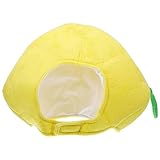 PRETYZOOM Plush Lemon Hat Cap Lemon Costume Lemon Headwear Cute Halloween Fruit Hats Party Costume Cosplay Accessories for Adults