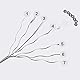 BUYGOO Drahtseil Stahlseil Edelstahlseil - 2Stück 2m einstellbar Edelstahl Draht Seil Ø 1,5mm mit Schleife und Haken, Heavy Duty für Bilder Licht DIY Lampe Kleiderbügel Max 30 KG