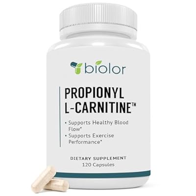 Biovy High Absorption Propionyl-L-Carnitine PLCAR No Artificial Fillers - Effective Propionyl L Carnitine HCL Supplement to Support Blood Circulation - 120 Capsules