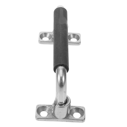 Gogogmee Manija Plegable para Puerta Centro de 100 MM Mango Resistente de Acero Inoxidable Recubrimiento de Goma Tirador para Equipos Pesados y Cajas Adecuado para Uso Industrial y