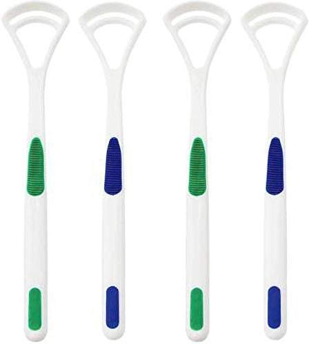 ISLA Tongue Scraper, Tongue Cleaner Brush for Adults Tongue Scrubber for Better Breath(Multi Colour,Set Of 4 pcs)