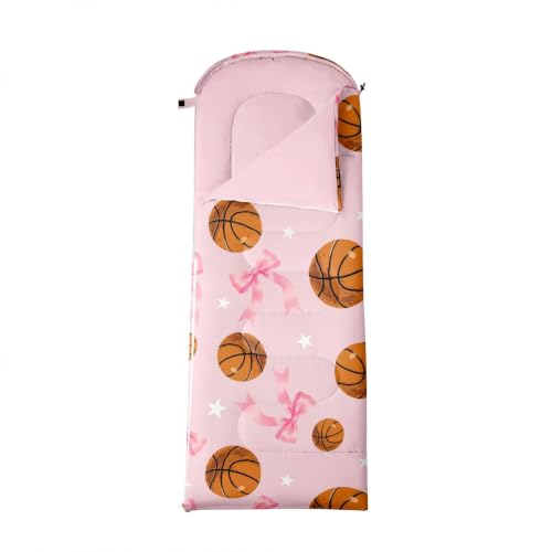 Bolsa de dormir para niños Feelyou para niñas y niños, cálida para clima fresco, impermeable para camping, senderismo, interior y exterior miniatura 3
