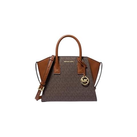 Michael Kors Avril Small Logo Leather Satchel Cover