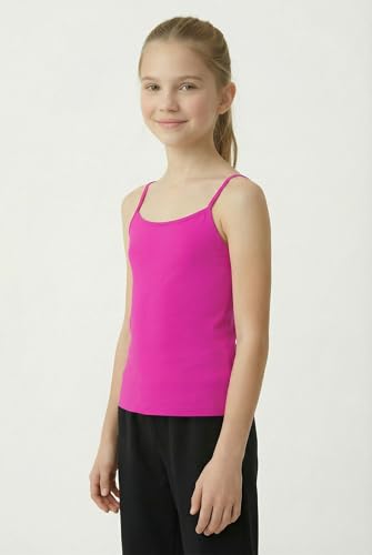 Image of Kurve Girl's Sleeveless Tank Top - Stretch Undershirts Cami Camisole, UV Protective Fabric, Rated UPF 50+ (Made in USA)