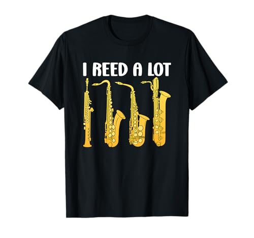 Saxophone Funny Marching Band Jazz Music Brass Sax Player Camiseta