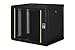 DIGITUS Armadio di rete - Rack 19 pollici - 9U - Montaggio a parete - Profondità 450mm - Carico 100kg - Serie Unique - Nero immagine