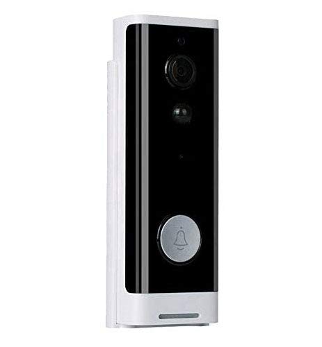 Video Portero WiFi Inalámbrico- ZKTeco D100- Batería Integrada, Audio Bidireccional con Cámara Sensor Infrarrojo- Detección de Movimiento, Visión Nocturna, iOS&Android.