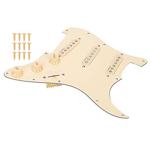 JOPESA Pickguard pré-câblé, Pickguard chargé de Guitare Pratique 1 Jeu Facile à Installer Pickguard pré-câblé for… - Les Beatles, Paul McCartney, John Lennon, RIngo Starr, George Harrison JOPESA Pickguard pré-câblé, Pickguard chargé de Guitare Pratique 1 Jeu Facile à Installer Pickguard pré-câblé for… – Image 3