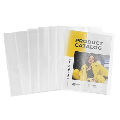 10 Stück Transparente Buchumschläge 19 5x26 5cm Robust & Wiederverwendbar mit Einstellbarem Klebestreifen Ideal für Schulbücher Büro und Home Office