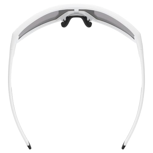 uvex skyryse - Sportbrille für Damen und Herren - starker Schutz vor Sonnenstrahlung - direkte Rahmenbelüftung - white matt/gold mirror - one size