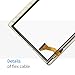 for Sannuo K101 Screen Replacement, for Sannuo Tablet K101 10.1 inch Touch Screen Digitizer Sensor Glass Panel Replacement Kit Tablet PC with Tools(Not LCD) (Black, Left Hole)