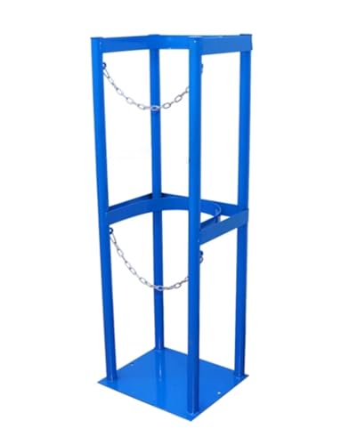 Carro para Cilindros, Estante de Almacenamiento de Gas de Acero, Tanques de pie, Soporte para Cilindros de oxígeno, Estante Fijo de Acero para Cilindros de Gas, Soporte para Tanques de oxíge