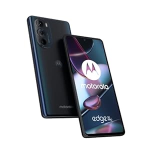 Motorola Mobility Moto Edge30 pro Smartphone (6, '-FHD+-Display, 50-MP-Kamera, 12/256 GB, 4800 mAh, Android 12), Cosmos Blue, inkl. Schutzcover + KFZ-Adapter [Exklusiv bei Amazon]
