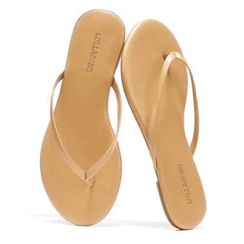Flip Flops For Women Comfortable Round Toe Beach Sandals Thong