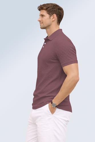Image of TOPLOT Men's Polo T Shirt | Half Sleeve Design | Comfortable Fit Wear | Stylish Casual Look | Breathable Feel |Modern Style | Easy Movement | Casual & Everyday Wear (5244)