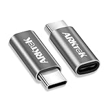 ARKTEK 2-Pack Lighting Adapter to USB-C i OS Lightning (Female) to USB Type C (Male) - Only Charging Adapter (Grey, USB-C to Lightning)