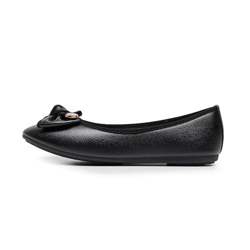 Women's Ballet Flat Shoes Fashion Bowknot Flats Round Toe Wedding Flats3