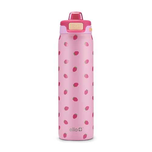 Image of Ello Pop & Fill Insulated Stainless Steel Water Bottle with Quick Fill Lid, Leakproof Locking, Sip or Chug Spout, BPA-Free, Double Wall Vacuum Insulated for Sports, Travel & School- 22oz / 32oz / 40oz