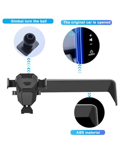 KEPHTH Car Phone Holder for Mazda CX5/CX-5 Accessories 2021-2024 2022 2023 Mount Cell Phone Holder for 2024 CX5 Fit for Most Smartphones (10.25 inch Screen Only)