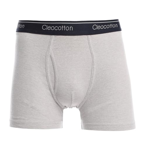 Men's Cotton Rich Underwear Boxer Brief | Mid Leg Length Design (4/8-pack) | Tag-Free, Ultra Soft, Breathable (Made in Egypt)2