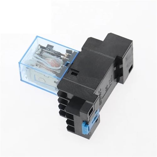Relé electromagnético de 12V CC con base PYF14A para control de automatización industrial 2