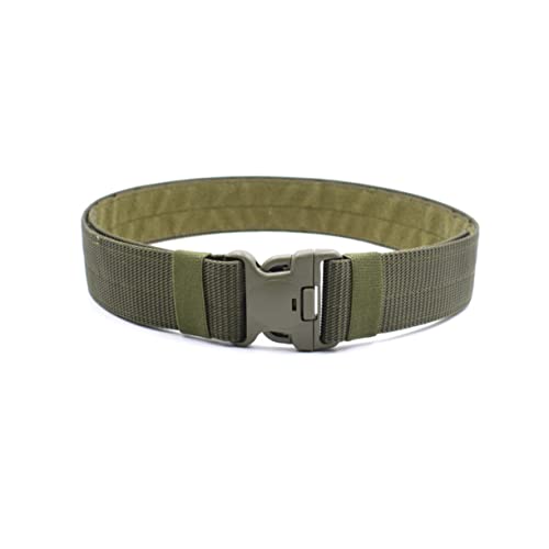 FRCOLOR Outdoor Utility Belt Adjustable 120x5.5x0.3CM with Quick-Release Buckle Military Style Sturdy Plastic Unisex for Hiking and Camping