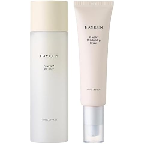 HAYEJIN RiceFila™ Oil Toner for face (5.07 fl oz) + Moisturizing Cream (1.69 fl oz) - HAYEJIN RiceFila Radiance Duo – Face Toner & Moisturizer Bundle Cover