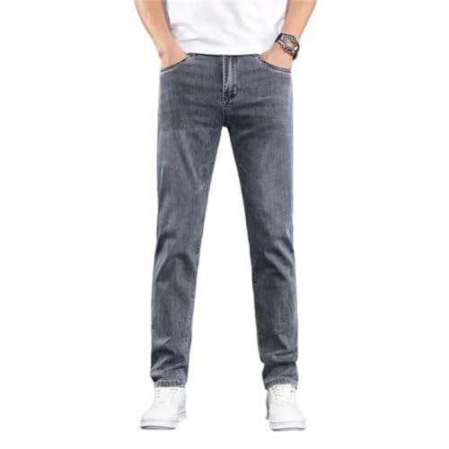 Men's Stretch, Fashionable, Casual Straight-Leg Jeans, Comfortable Business Jeans
