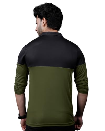 Image of Noble Monk Men's Active wear Regular Fit T Shirt |Full Sleeves |Casual T-Shirt for Men