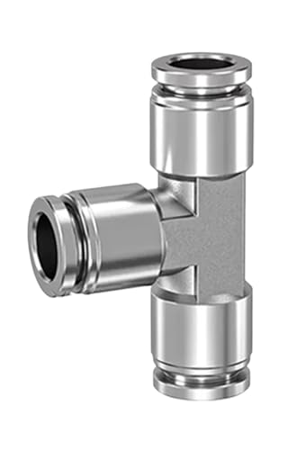 Conector neumático de manguera de aire PE-4 de acero inoxidable 304 de 4mm 4